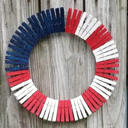 1.9 Inch Blue Clothespins Wall Decor Hang Pictures Artwork Kitchen Clips - Image 4