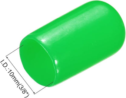 uxcell 20pcs Rubber End Caps 10mm ID Vinyl PVC Round Tube Bolt Cap Cover Screw - Image 3