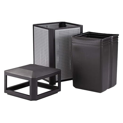 Safco Evos Steel Trash Can, 38 Gallons, Indoor and Outdoor Use, Commercial - Image 4
