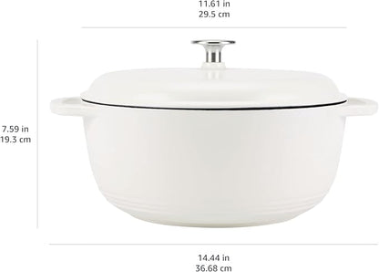 Amazon Basics Enameled Cast Iron Dutch Oven Pot - Image 4