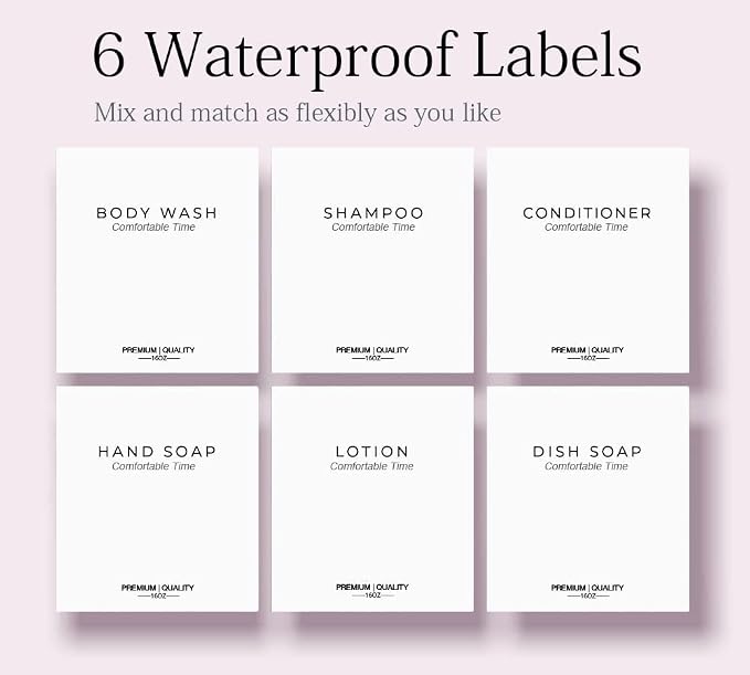 3 Pack of Shampoo and Conditioner Bottles - Image 4