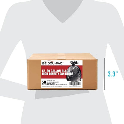 55-60 Gallon Trash Bags, Construction, Industrial - Image 3