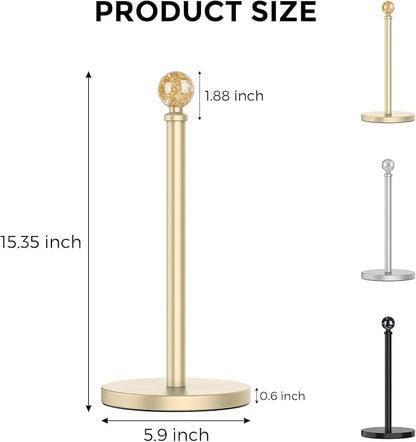 Gold Paper Towel Holder Countertop, Unique Gold Ball Decor, Brass Paper Towel - Image 8