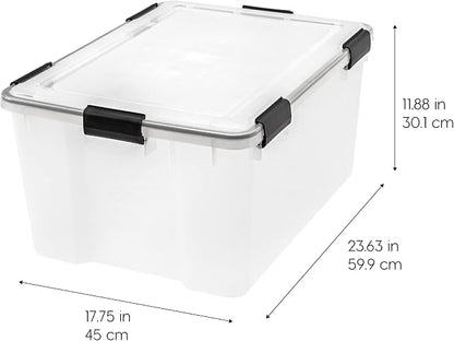 IRIS USA 110559 62.8 Quart Weathertight Plastic Storage Box - Image 2