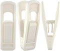 Hanger Clips Perfect for Velvet Hangers (Beige, 80 PCS), Strong Plastic Clips Pant Skirt Hanger Clips for Beige Flocking Felt Hangers