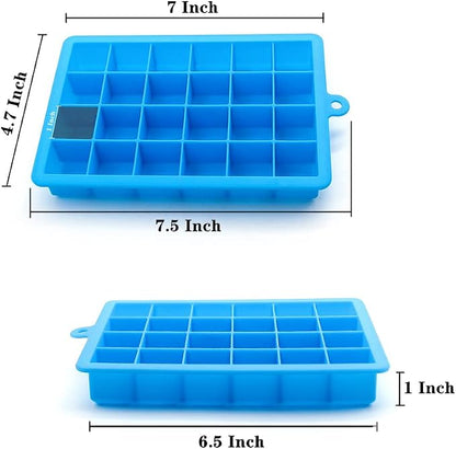 TAO CICADA Ice Cube Tray, 3 Pack Silicone Ice Cube Molds, Ice Cube Trays - Image 2