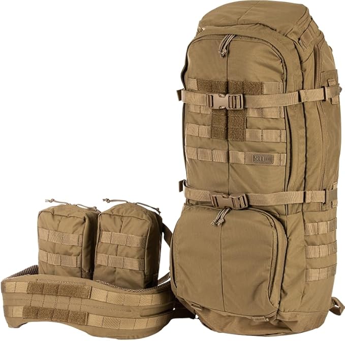 5.11 Tactical Unisex Rush 100 Backpack, 60L Storage Capacity, Convertible, Style 56555ABR