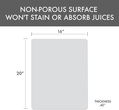 Dexas NSF Certified Polysafe Pastry Board, 16 x 20 Inches, Reversible Kitchen - Image 2