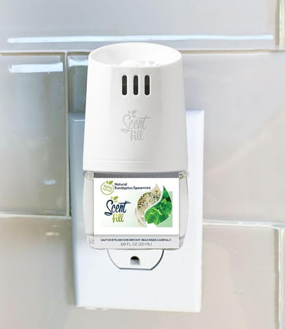Scent Fill 100% Natural Eucalyptus Spearmint Plug in Air Freshener, Scented Oil - Image 2