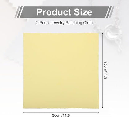 MECCANIXITY Jewelry Polishing Cloth 11.8x11.8 Inch Silver Polish Cleaning - Image 2