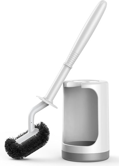 HAMITOR Toilet Bowl Brush Holder Set: Curved Design by HAMITOR