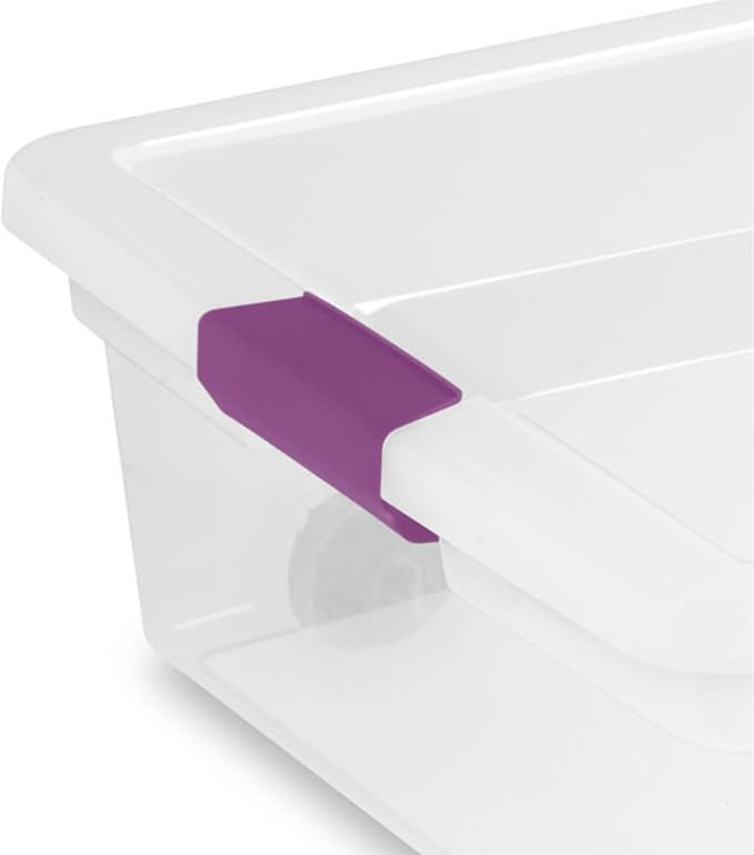 Sterilite 12-Pack ClearView Latch Box, Wheeled Underbed Organizer Bins - Image 8