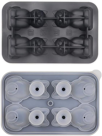 Cute 3D Cat Silicone Ice Cube Tray Mold Cartoon Animal Ice Box BPA-Free - Image 2