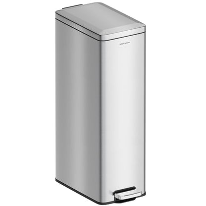 8 gallon/30L Slim Stainless Steel Garbage Can by SolaceCove
