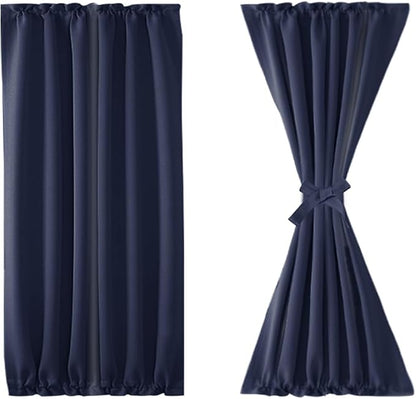 DWCN French Door Curtains – Rod Pocket Thermal Blackout Curtain - Image 7
