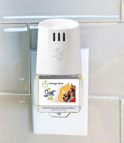 Scent Fill Orange Clove Plug in Air Freshener, 4 Scented Oil Refills - Image 2