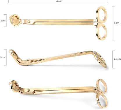 AIM & GGKK Candle Snuffer Gold Copper Trimmer Wick Antique Brass Candle Wick - Image 2