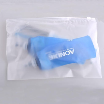 TRIWONDER Collapsible Water Bottles TPU Soft Flask Running Bottles BPA-Free Sports Flasks for Hiking Climbing Camping (250ml/8.45oz with Straws - Pack of 2)