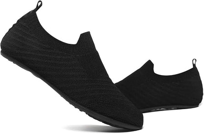 QZKDM Lightweight Slip on Grip Indoor House Slippers Barefoot Non Slip Home - Image 5
