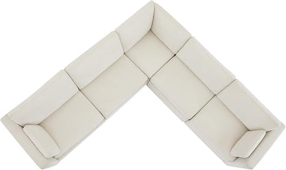 CHITA Oversized Corner Modular Sectional Fabric Sofa Set, FSC Certified Extra - Image 5