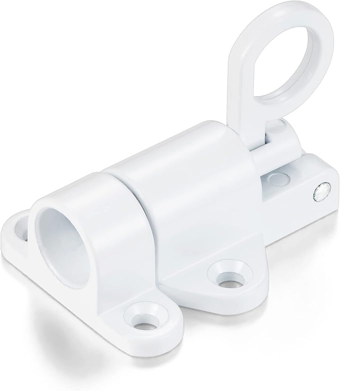 5 Packs Self-Closing Latches，White Spring Door Lock，Resilient Bolt Latch - Image 8