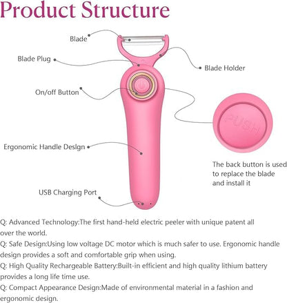 3-in-1 Electric Peeler | Auto Blade - Image 3