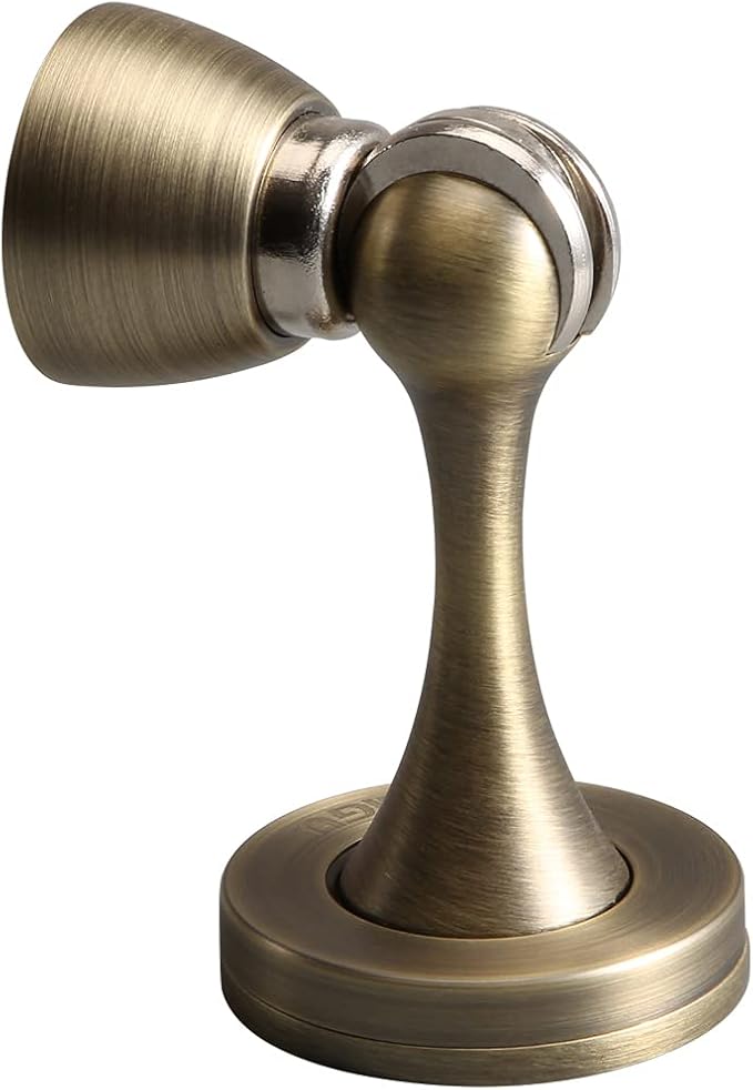 YAGU Door Stopper 6 Pack Magnetic Door Stops, Zinc Alloy Brushed Bronze Door by YAGU