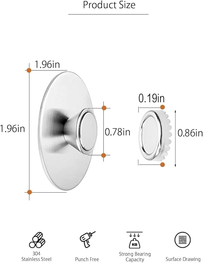 2Pcs Magnetic Soap Savers for Bar Soap, Stainless Steel Soap Holder for Shower - Image 2