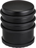 Sumnacon Heavy Duty Floor Door Stopper No Drill - Durability Stainless Steel Door Stop with Anti-Skid Rubber - Contemporary Safety Doorstop for Home Office Commercial Industrial, Black