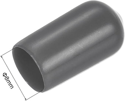 uxcell 20pcs Rubber End Caps 8mm ID Vinyl PVC Round Tube Bolt Cap Cover Screw - Image 3