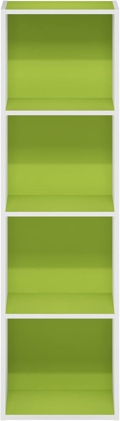 Furinno PASIR Book Shelf, 4-Tier Modern Bookshelf, Open Shelves Bookcase 9 x 12 - Image 8