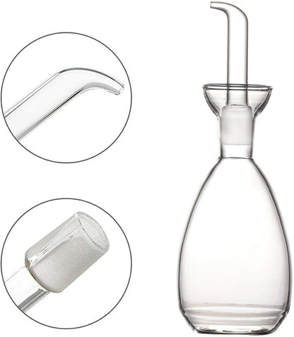 Affogato Glass Oil Bottle with Spout, Olive Oil Dispenser Vinegar Drizzler - Image 2
