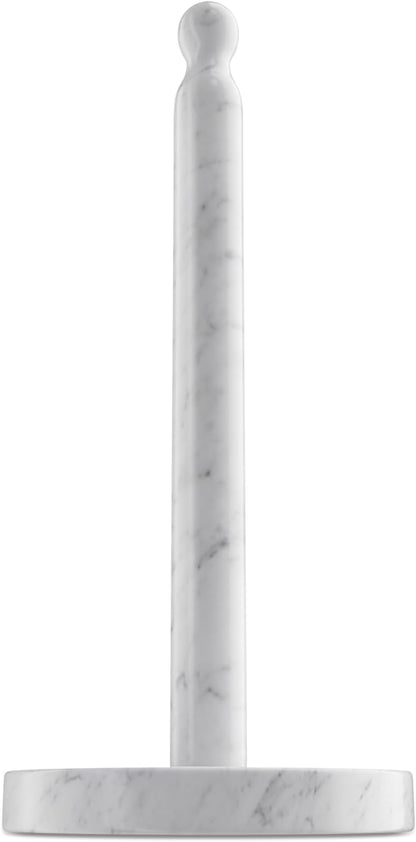 Koville Carrara Marble Paper Towel Holder Countertop, 6“ Genuine Stone Paper by Koville