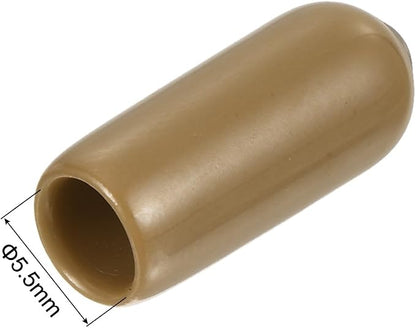 uxcell 20pcs Rubber End Caps 5.5mm ID Vinyl PVC Round Tube Bolt Cap Cover Screw - Image 3