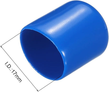 uxcell 20pcs Rubber End Caps 17mm ID Vinyl PVC Round Tube Bolt Cap Cover Screw - Image 3