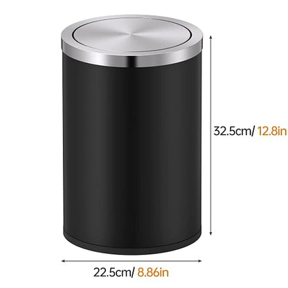 Mbillion Small Trash Can with Swing Lid 4 Gallons/15 Liter, Mini Trash Can with - Image 2