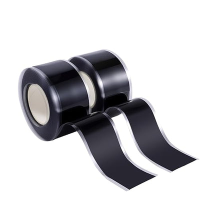 Self Fusing Silicone Tape 2 Rolls 1 in x 10' Black Waterproof Rescue Tape by Unknown