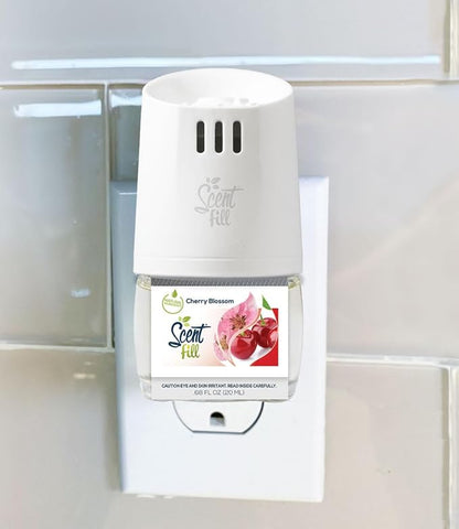 Scent Fill Cherry Blossom Plug in Air Freshener, 4 Scented Oil Refills - Image 2