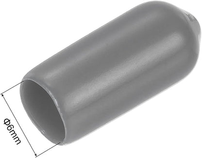 uxcell 20pcs Rubber End Caps 6mm ID Vinyl PVC Round Tube Bolt Cap Cover Screw - Image 3