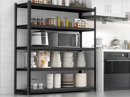 72" H Garage Shelving 2000LBS Heavy Duty Storage Shelves Adjustable 5 Tier - Image 7