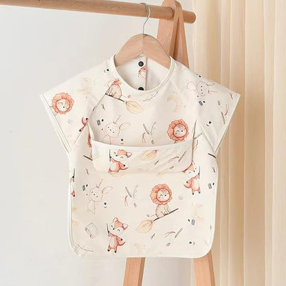 Waterproof Baby Bibs, Infant Toddler Extra Cover Feeding Bib - Image 2