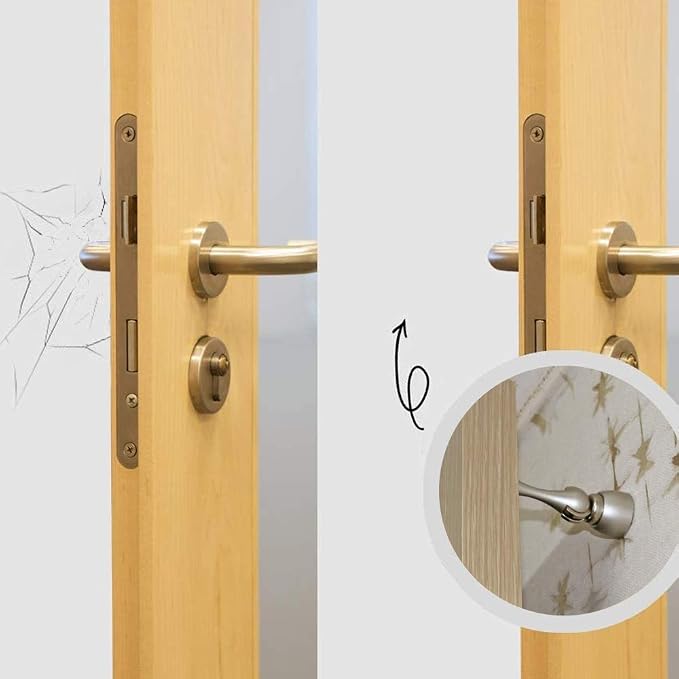 Magnetic Door Stop, Stainless Steel, Magnetic Door Catch, Door Holder, Door - Image 4