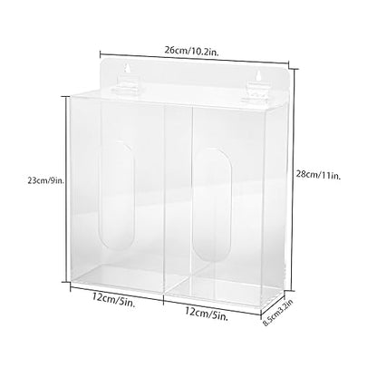 Wall Mounted Glove Dispenser, Hairnet Shoe Cover Dispenser，Acrylic Glove Box - Image 2