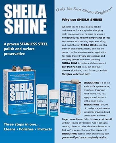 Sheila Shine 1 Gal. Can Stainless Steel Cleaner and Polish, Protects Household - Image 3