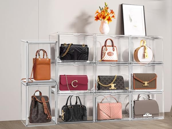 1Pack Clear Stackable Plastic Storage Bins - Image 9