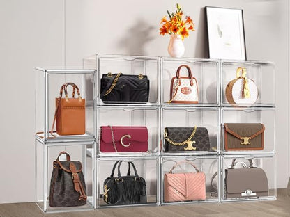 1Pack Clear Stackable Plastic Storage Bins - Image 9