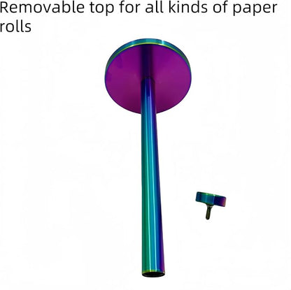 Stainless Steel Paper Towel Holder Countertop, Rainbow Kitchen Roll Holder Stand - Image 6
