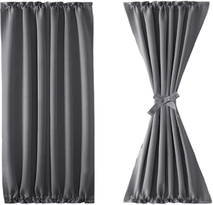DWCN French Door Curtains – Rod Pocket Thermal Blackout Curtain - Image 7