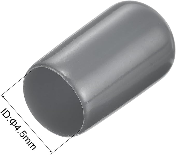 uxcell 20pcs Rubber End Caps 4.5mm ID Vinyl Round Tube Bolt Cap Cover Thread - Image 3