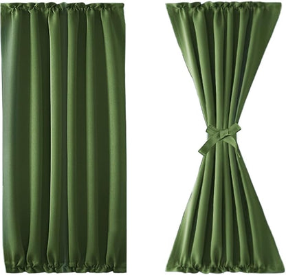 DWCN French Door Curtains – Rod Pocket Thermal Blackout Curtain - Image 7